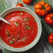 Tomato and mint soup